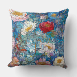 ガラス花びら クッション