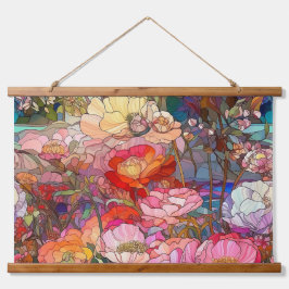 ガラス花びら 吊り下げ型タペストリー