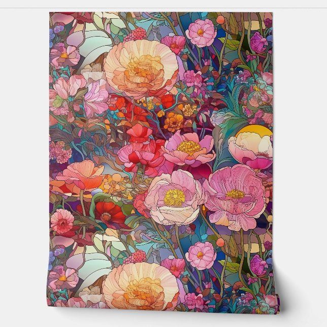 ガラス花びら 壁紙 (ほどく)