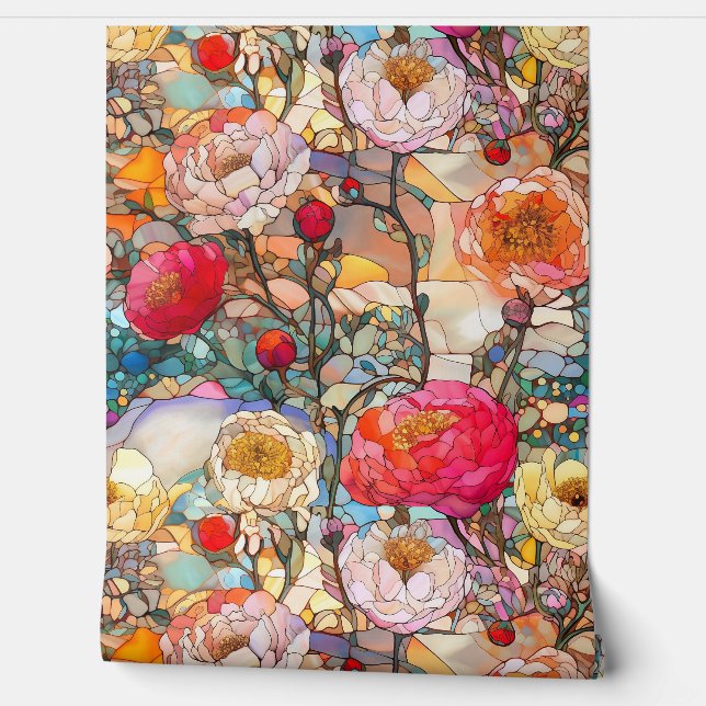 ガラス花びら 壁紙 (ほどく)