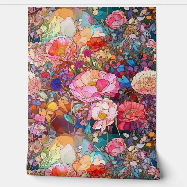 ガラス花びら 壁紙 (ほどく)