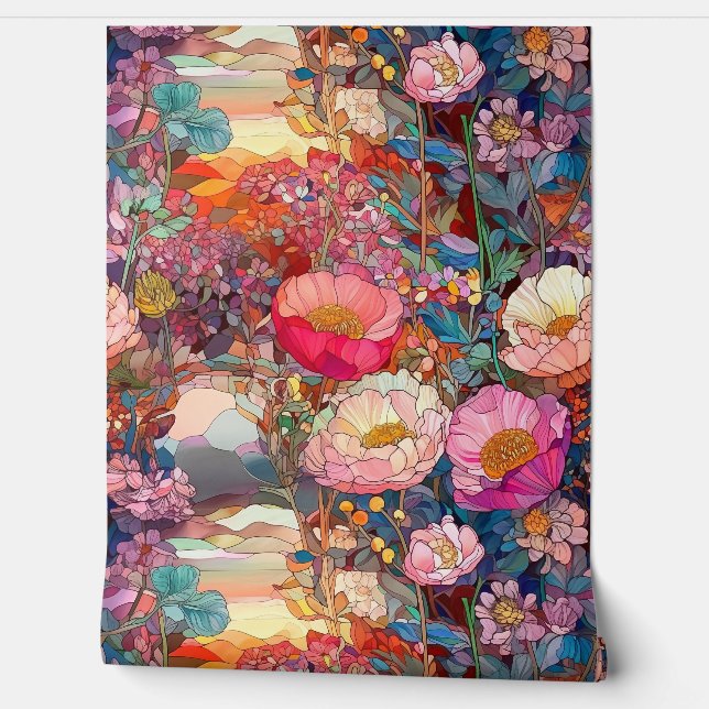 ガラス花びら 壁紙 (ほどく)