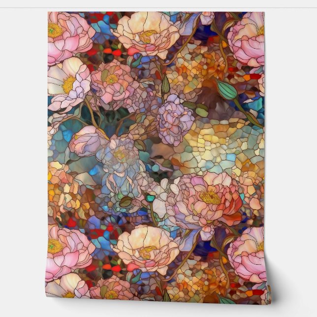 ガラス花びら 壁紙 (ほどく)