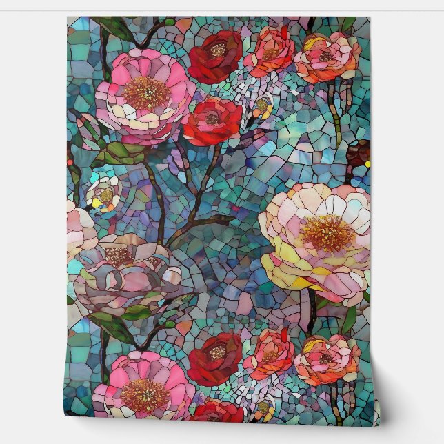 ガラス花びら 壁紙 (ほどく)