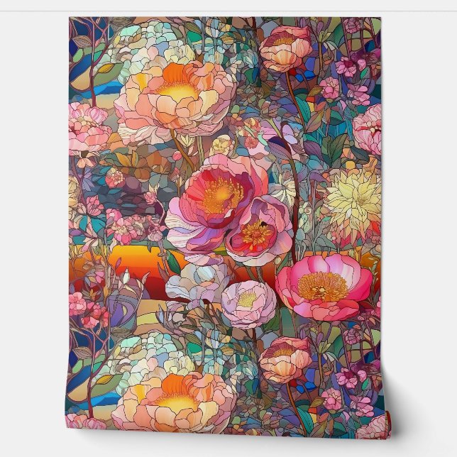 ガラス花びら 壁紙 (ほどく)