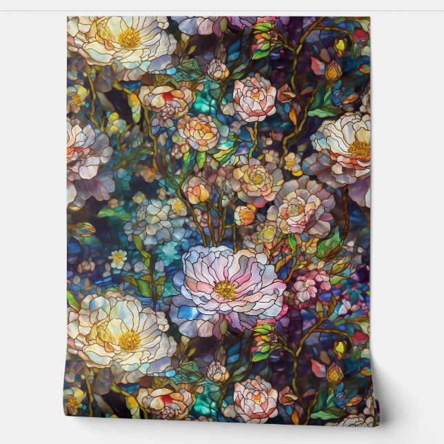 ガラス花びら 壁紙 (ほどく)