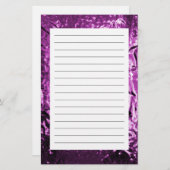 ガラス花紫文房具 便箋 (正面/裏面)