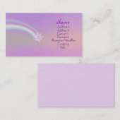 ガラス花 名刺 (正面/裏面)