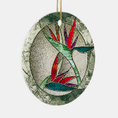 ガラス芸術のオーナメント極楽鳥 セラミックオーナメント (右)