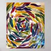 ガラス芸術的フォトアモダンート壁紙 ポスター (正面)