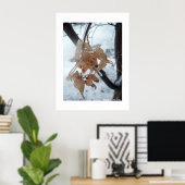 ガラス葉の ポスター (ホームオフィス)