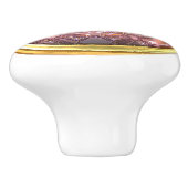 ガラス裁縫ボタンの陶磁器のノブ セラミックノブ (側面)