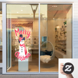 ガラス装飾窓の貼り付け用にテーマを設定した休日 ウィンドウサイン