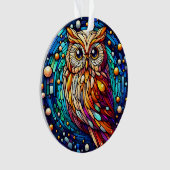 ガラス製のベンチと花が染まる静けさ オーナメント (正面)