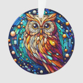 ガラス製のベンチと花が染まる静けさ オーナメント (正面)