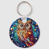 ガラス製のベンチと花が染まる静けさ キーホルダー (裏面)