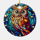 ガラス製のベンチと花が染まる静けさ セラミックオーナメント (裏面)