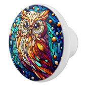 ガラス製のベンチと花が染まる静けさ セラミックノブ (右)