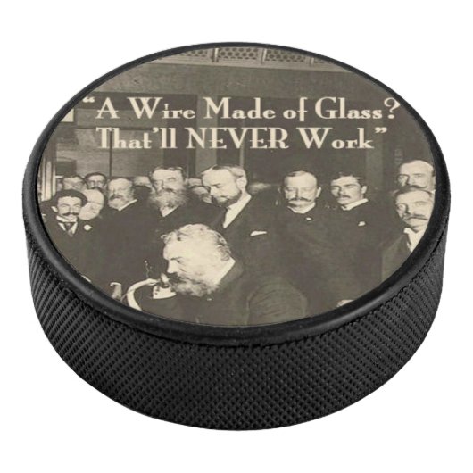 ガラス製のユーモアのある電線 アイスホッケーパック (3/4)