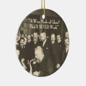 ガラス製のユーモアのある電線 セラミックオーナメント (右)