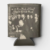 ガラス製のユーモアのある電線 缶クーラー (正面)