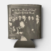 ガラス製のユーモアのある電線 缶クーラー (裏面)