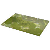 ガラス製の切断板，ぶどう園，グルメ，緑 カッティングボード (角)