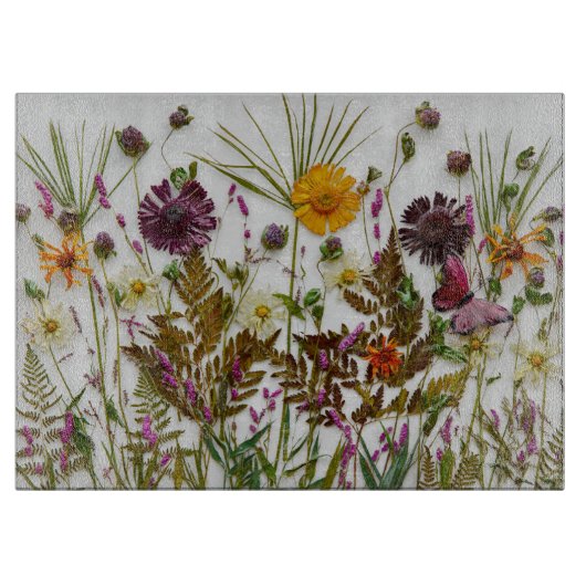 ガラス製の切断板 カッティングボード (正面)