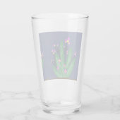 ガラス製の植物のイラスト タンブラーグラス (裏面)