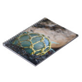 ガラス製の釣り用浮き球(垂直) ノートブック (左側)