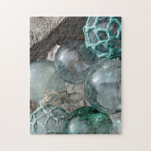 ガラス製の魚釣りフロート ジグソーパズル (縦)