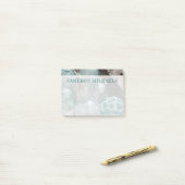 ガラス製の魚釣りフロート ポストイット (デスク上)