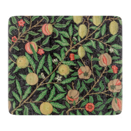 ガラス製まな板：ウィリアム・モリス・ポメグラネート カッティングボード