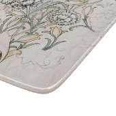 ガラス製まな板：ウィリアム・モリス：野生チューリップ カッティングボード (角)