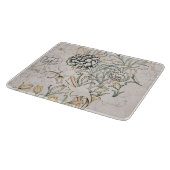 ガラス製まな板：ウィリアム・モリス：野生チューリップ カッティングボード (角)