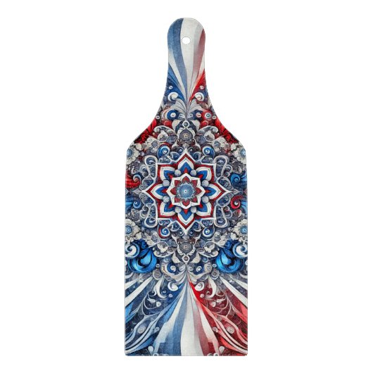 ガラス製カッティングボードのパドルフランスのカラー カッティングボード (正面)