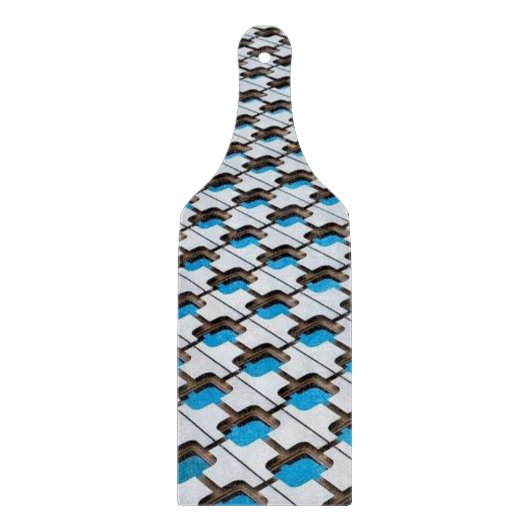 ガラス製カッティングボードグレーブルー カッティングボード (正面)