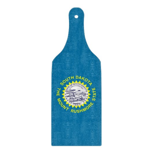 ガラス製カッティングボードパドルサウスダコタ州旗 カッティングボード (正面)