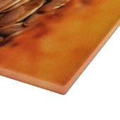 ガラス製キッチンのカッティングボード – Pumpkin Guts カッティングボード (角)