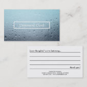 ガラス製コメントカード 名刺 (正面/裏面)