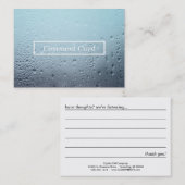 ガラス製コメントカード 名刺 (正面/裏面)