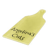 ガラス製切削ボードイエロー カッティングボード (角)