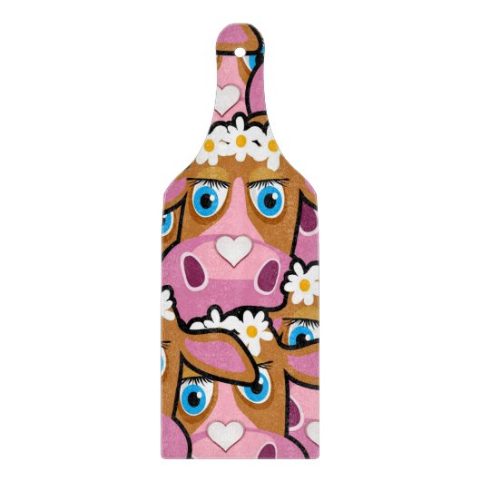 ガラス製切削板牛 カッティングボード (正面)