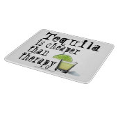 ガラス製切断板、テキーラのセラピー カッティングボード (角)