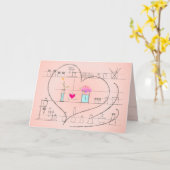 ガラス製品で綴った「I love U」- 空のカード カード (黄色い花)