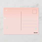 ガラス製品のはがきで綴った「愛してる」 ポストカード (裏面)