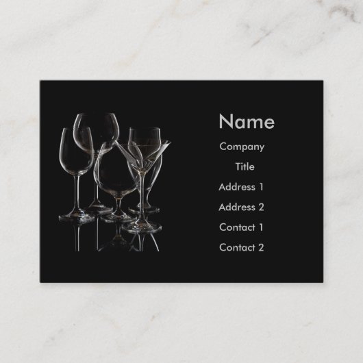 ガラス製品 名刺 (正面)