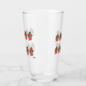 ガラス製品：熱帯花 タンブラーグラス (左)