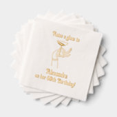 ガラス誕生日記念日パーティーを上げる 箔ナプキン (インサイチュ (積み重ね))