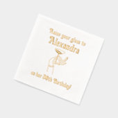 ガラス誕生日記念日パーティー#2 箔ナプキン (左)